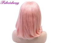 분홍색 색깔 급료 10A 레이스 정면 가발